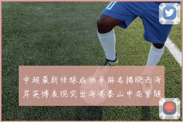 中超最新传球成功率排名揭晓西海岸英博表现突出海港泰山申花紧随其后